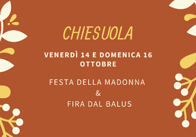 A Chiesuola, la Festa della Madonna e la Fira dal Balus