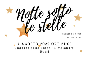 Canzoni e poesie alla XXIII “Notte sotto le stelle”