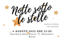 Canzoni e poesie alla XXIII “Notte sotto le stelle”