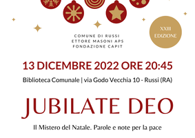 "Jubilate Deo": il Mistero del Natale.  Parole e note per la pace