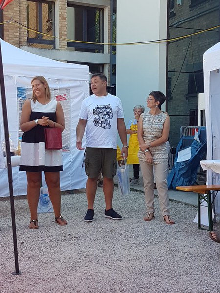 2019 Fira pranzo gemelli Sindaca e Bucci di Podborany.jpg