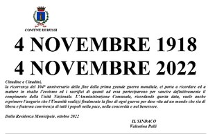 A Russi, tutte le celebrazioni per il 104° anniversario della fine della Prima Guerra Mondiale
