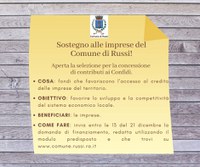 Concessione contributi Confidi alle imprese del Comune di Russi