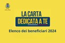 Erogazione del contributo economico tramite la carta solidale “Dedicata a te 2024” - Pubblicata la lista dei beneficiari