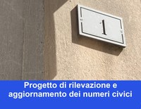 Al via il progetto di rilevazione e aggiornamento dei numeri civici