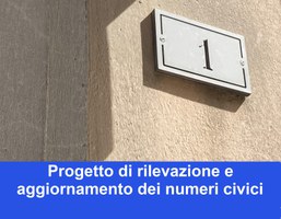 Al via il progetto di rilevazione e aggiornamento dei numeri civici
