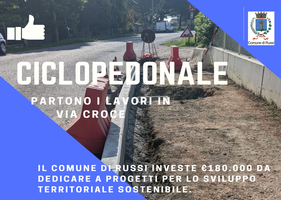 Via Croce, partono i lavori per la ciclopedonale